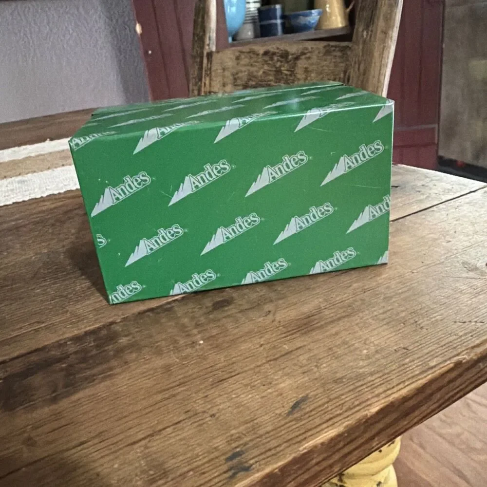 Vintage Andes Candies Recipe File Box Complete W Recipes And Blank Cards